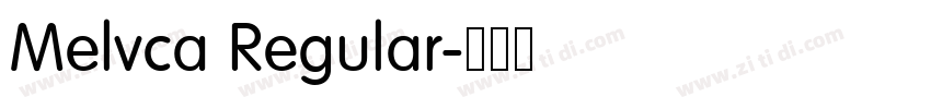 Melvca Regular字体转换